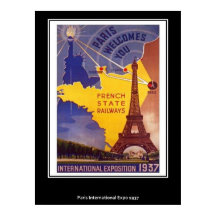 Cartaz Antigo de Paris