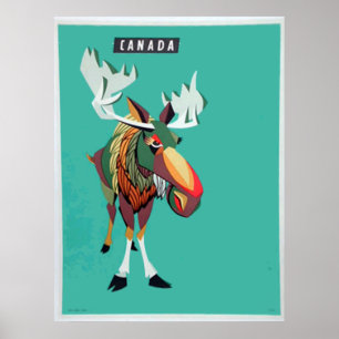 Póster Cartaz Antigo do Canadá