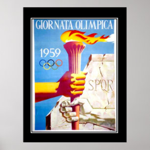 Póster Cartaz Antigo Tocha de ESPORTES