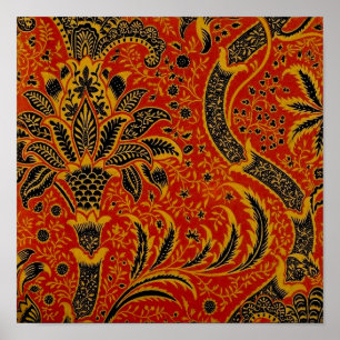 Poster Cartaz antigo William Morris India