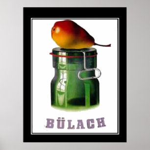Poster Cartaz Antigo Zurique Suíça Bulach