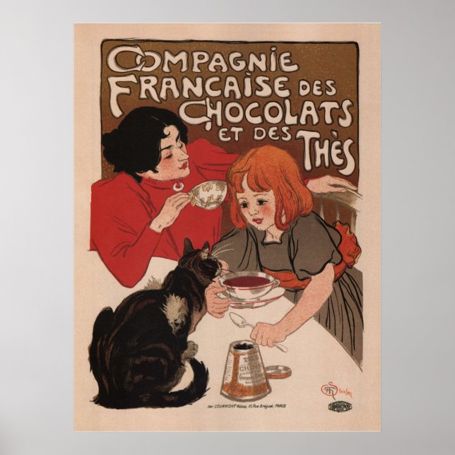 Poster Cartaz - Anúncio de Chocolate Retro (Frente)