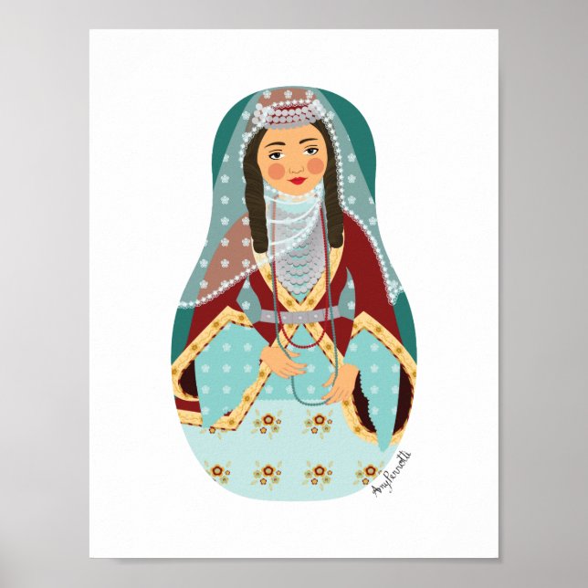 Poster Cartaz Armênio Matryoshka (Frente)