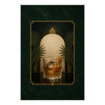 Cartaz Art Déco Antigo | Speakeas Imprimível