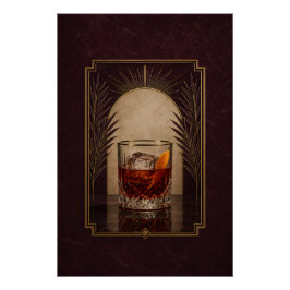 Póster Cartaz Art Déco Boulevardier | Arte de Bar