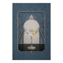 Póster Cartaz Art Deco Vesper | Arte de Bar