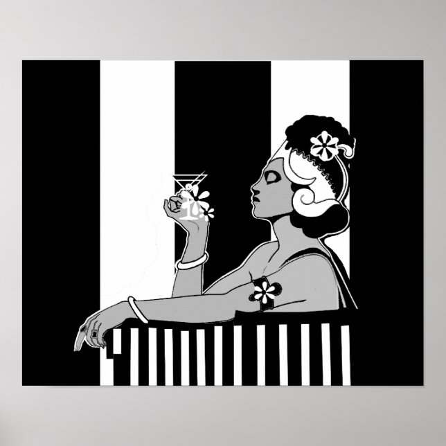 Poster Cartaz Arte Deco Vintage (Frente)