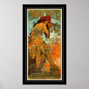 Póster Cartaz Arte Vintage Alphonse Mucha