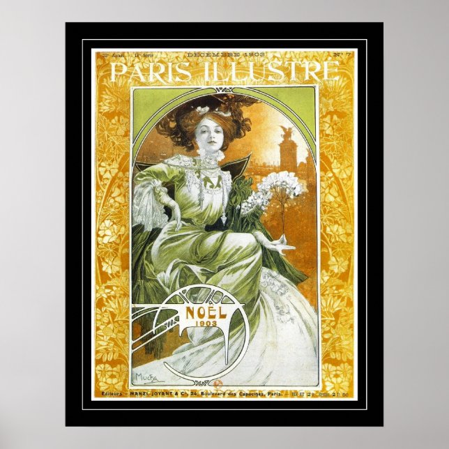 Poster Cartaz Arte Vintage Alphonse Mucha (Frente)
