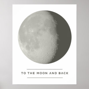 Poster Cartaz Até a Lua e Volta