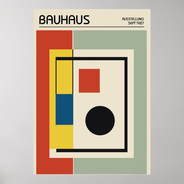 Poster Cartaz Bauhaus (Frente)