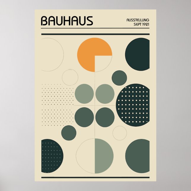 Poster Cartaz Bauhaus (Frente)