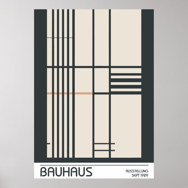 Poster Cartaz Bauhaus (Frente)