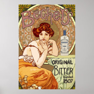 Poster Cartaz - Beechers Original Bitter Fundada em 1807