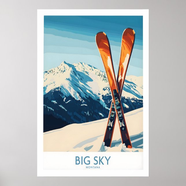 Poster Cartaz Big Sky Montana 1 (Frente)
