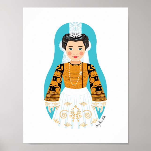 Poster Cartaz Bigoudène Matryoshka Francês (Frente)