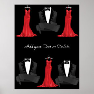 Poster Cartaz Black Tie Carla