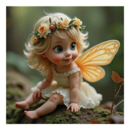 Póster Cartaz Brilhante da Rosalia Fairy