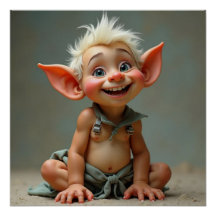 Cartaz Brilhante do Hodge Baby Troll