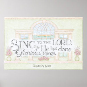 Poster Cartaz Cante para o Senhor