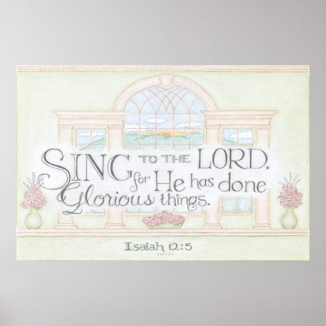 Poster Cartaz Cante para o Senhor (Frente)
