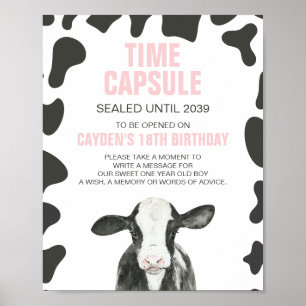 Poster Cartaz Cápsula de Tempo de 1º Aniversário Holy Cow