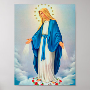 Poster Cartaz Católico Nossa Senhora Imaculada Conceição