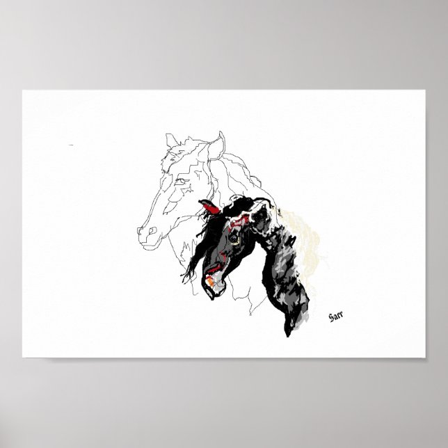 Poster Cartaz: Cavalo dentro  (Frente)