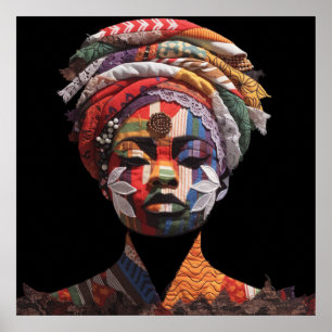 Poster Cartaz Celebrando Mulheres Negras Coloridas