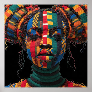 Poster Cartaz Celebrando Mulheres Negras Coloridas