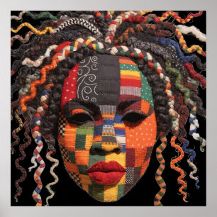Poster Cartaz Celebrando Mulheres Negras Coloridas