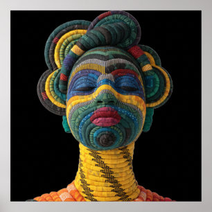 Poster Cartaz Celebrando Mulheres Negras Coloridas