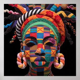 Poster Cartaz Celebrando Mulheres Negras Coloridas