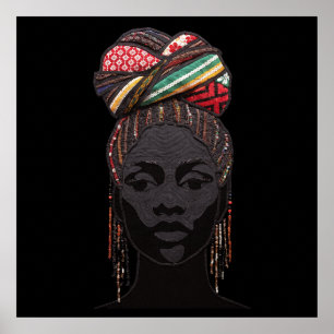 Poster Cartaz Celebrando Mulheres Negras Coloridas