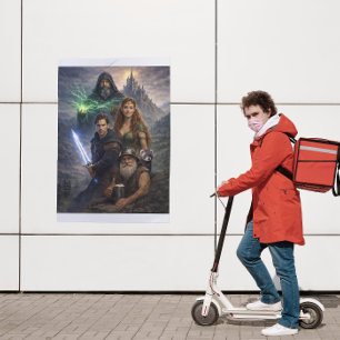 Póster Cartaz Cena Épica das Raças Unidas Arte de Unida