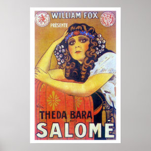 Póster Cartaz cinematográfico de Theda Bara Salome