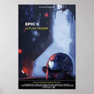 Póster "Cartaz cinematográfico do disparador foragido"