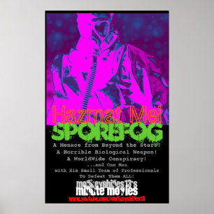 Poster Cartaz cinematográfico minúsculo de "SporeFog" d