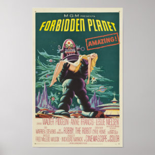 Póster Cartaz cinematográfico proibido do monstro do