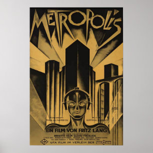 Poster Cartaz cinematográfico raro e famoso da METRÓPOL