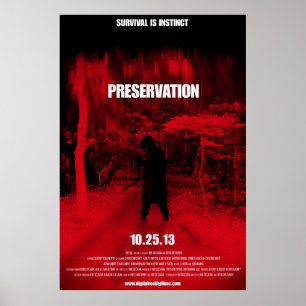 Póster Cartaz cinematográfico sem redução da preserva
