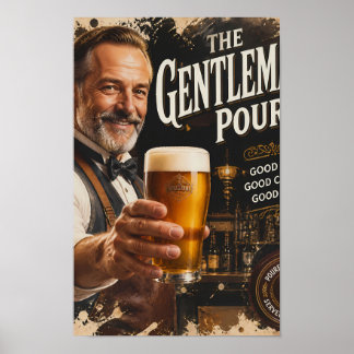 Poster Cartaz Classic Tavern Toast e Amber Cheer
