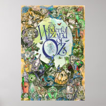 CARTAZ CLASSICO DO MÁGICO DE OZ - todos os persona