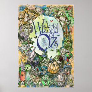Poster CARTAZ CLASSICO DO MÁGICO DE OZ - todos os persona