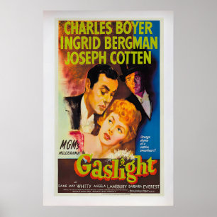 Poster Cartaz Clássico Vintage de Gaslight 1