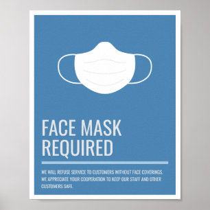 Poster Cartaz Comercial Necessária à Máscara