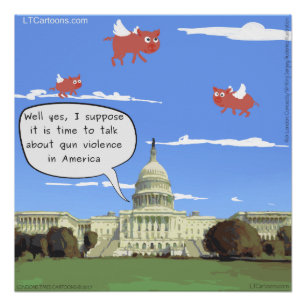 Póster Cartaz Congresso & Violência com Armas Falam Quand