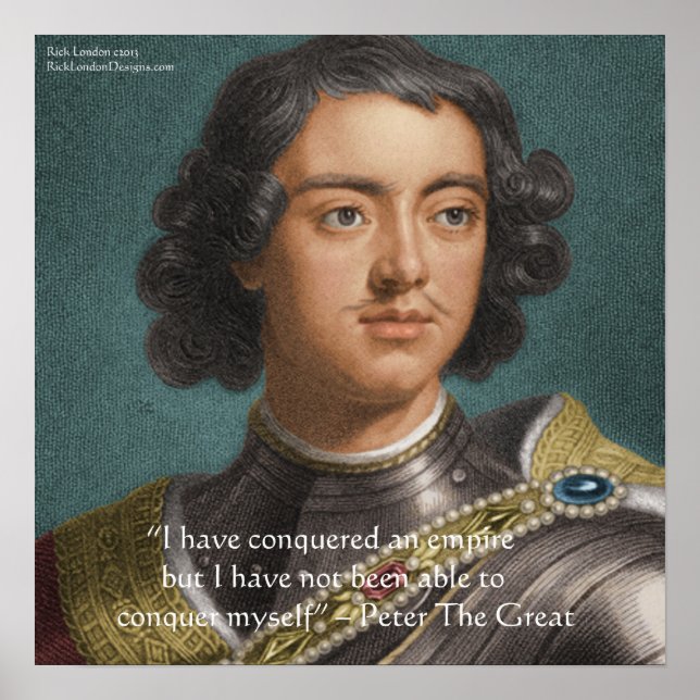 Poster Cartaz "Conquistar a Mim Mesmo" de Pedro, O Grande (Frente)