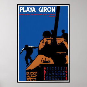 Poster Cartaz Cuba Playa Giron 1975 Primeira derrota do