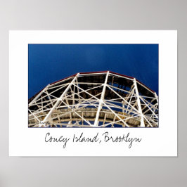 Póster Cartaz 'Cyclone Rollercoaster'